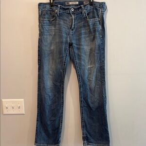 BKE Blue Relaxed Jeans with Natural Fading